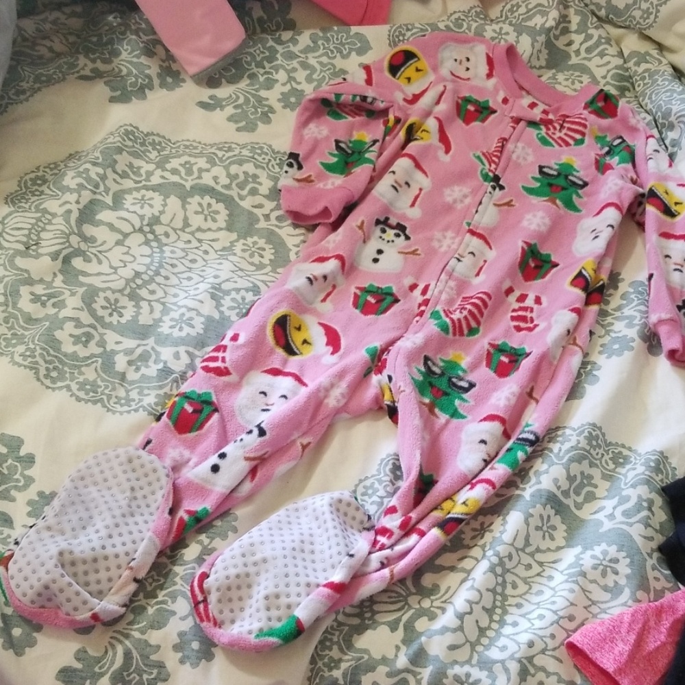 Children place pajamas